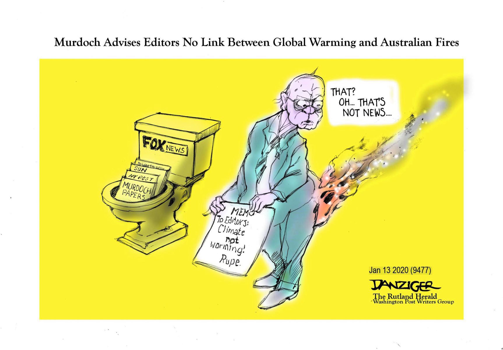 Jeff Danziger editorial cartoon